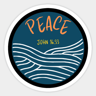 Bible verse peace design - Christian apparel Sticker